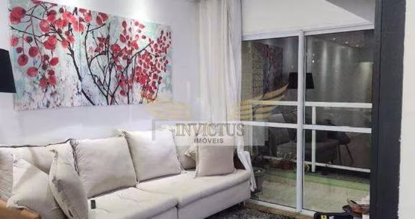 Apartamento com 3 Quartos no Residencial Portinari para Alugar Mobiliado , 106m² - Vila Guiomar, Santo André/SP.
