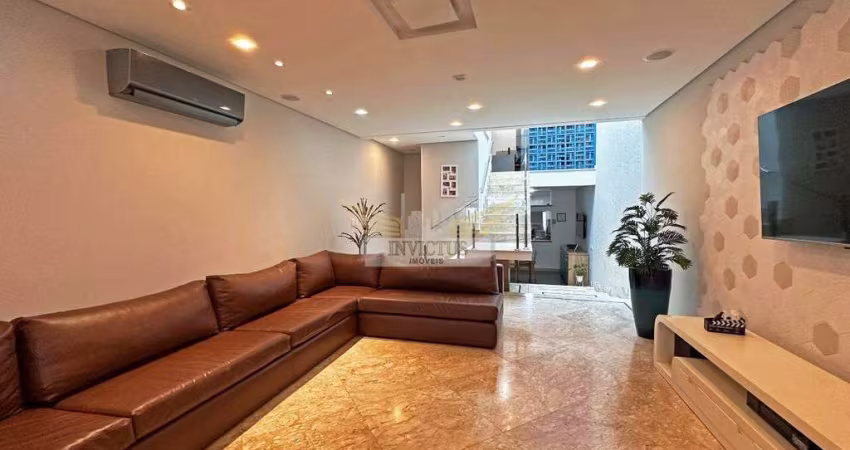 Sobrado de Alto Padrão com 3 Suítes e Espaço Gourmet para Comprar, 244m² - Campestre, Santo André/SP.