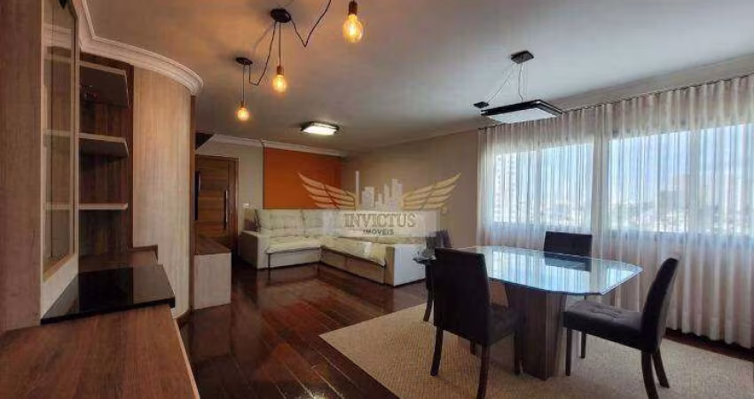 Apartamento Semi Mobiliado com 4 Quartos no Condomínio Maison Bouganville, 135m² - Bairro Jardim, Santo André/SP.