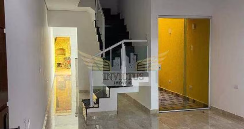 Sobrado com 3 Quartos para Comprar, 140m² - Vila Camilópolis, Santo André/SP.