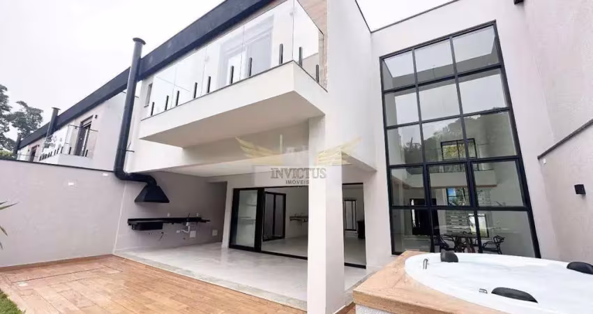 Sobrado em Condomínio Fechado de Alto Padrão com 4 Suítes para Comprar, 399m² - Represa, Ribeirão Pires/SP.