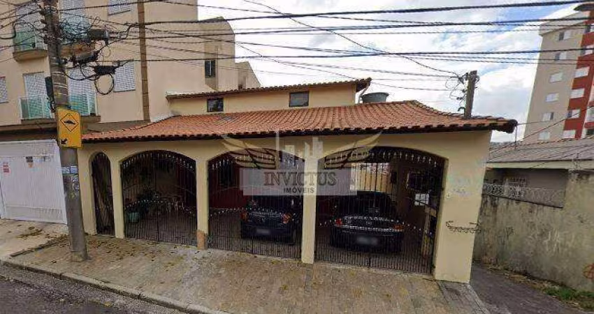 Casa Assobradada de Esquina com 3 Quartos para Alugar, 335m² - Parque Oratório, Santo André/SP.