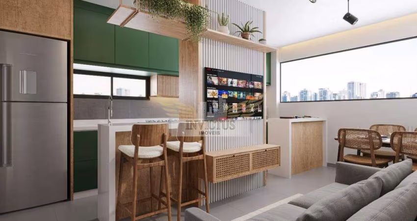 Apartamento com 2 Quartos no Vip Gales para Comprar, 38m² - Vila Príncipe de Gales, Santo André/SP.