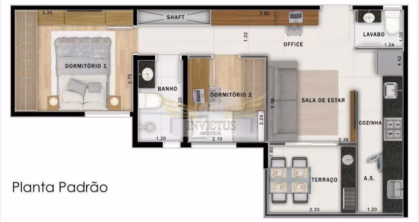 Apartamento com 2 Quartos no Move Jardim para Comprar, 49m² - Bairro Jardim, Santo André/SP.