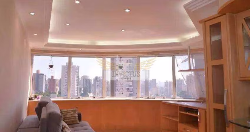 Apartamento Mobiliado com 2 Quartos no Edifício Rodin para Alugar, 77m² - Jardim Bela Vista, Santo André/SP.