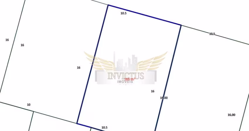 Terreno Residencial para Comprar, 168m² - Jardim Bela Vista, Santo André/SP.