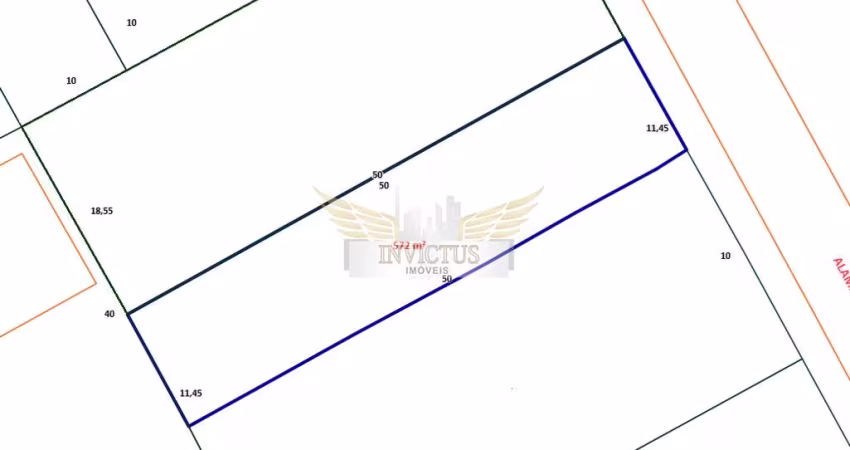 Terreno Residencial/Comercial para Comprar, 572m² - Santa Maria, Santo André/SP.