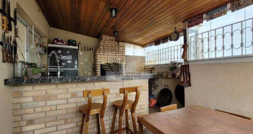 Cobertura com 3 Quartos no Condomínio Ilha de Thassos para Comprar, 141m² - Bairro Jardim, Santo André/SP.