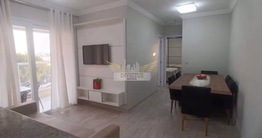 Apartamento Mobiliado com 2 Quartos no Condomínio Jardim das Pitangueiras para Alugar, 60m² - Bairro Jardim, Santo André/SP.