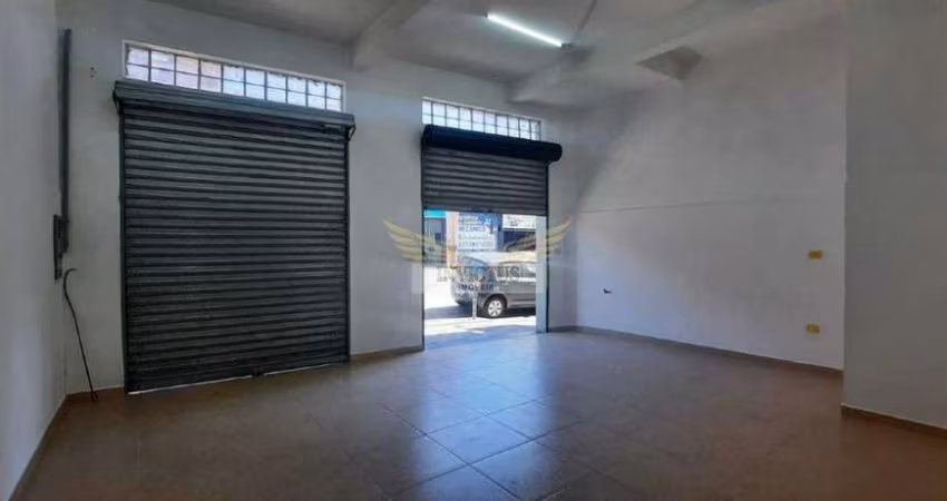 Salão Comercial para Alugar, 55m² - Vila Alzira, Santo André/SP.