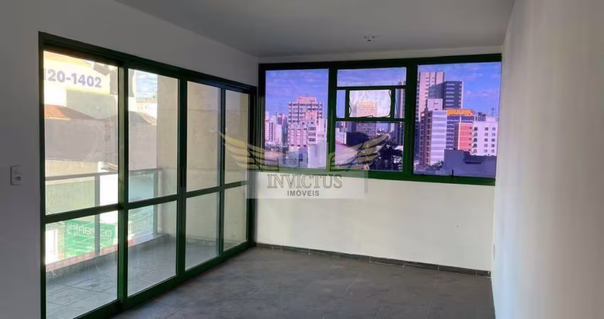 Sala Comercial no Edifício Studio II para Alugar, 80m² - Centro de Santo André/SP.