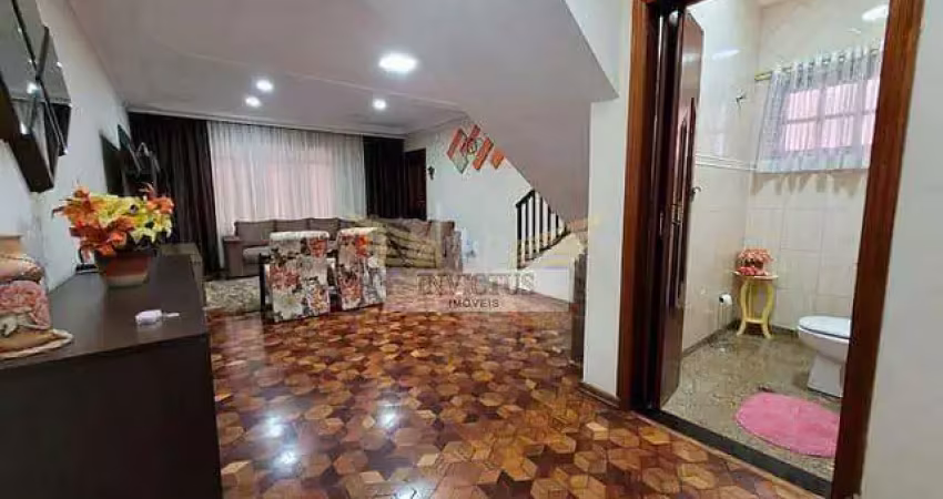 Sobrado com 3 Quartos para Comprar, 187m² - Campestre, Santo André/SP.
