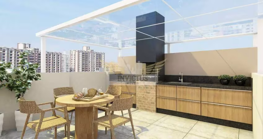 Cobertura sem condomínio com 2 quartos no residencial bruxelas para comprar, 88m² - vila luzita, santo andré/sp.