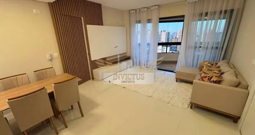Apartamento mobiliado com 2 quartos no condomínio velazquez para alugar, 85m² - bairro jardim, santo andré/sp.