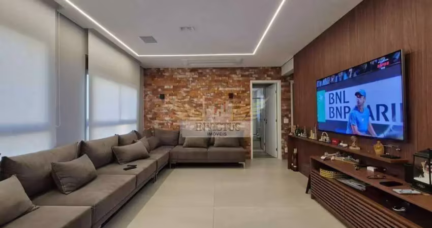 Apartamento com 3 suítes no condomínio palmer para comprar, 153m² - bairro jardim, santo andré/sp.