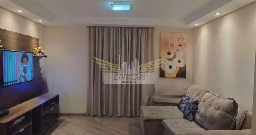 Apartamento com 3 quartos no condomínio club house para comprar, 89m² - bairro jardim, santo andré/sp.