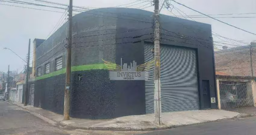 Galpão comercial para alugar, 146m² - vila palmares, santo andré/sp.