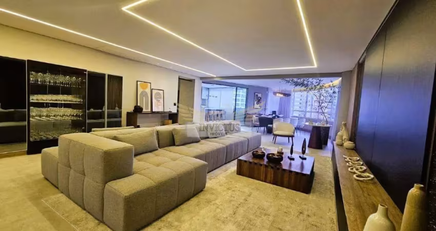 Apartamento com 4 suítes no edifício debret para comprar, 275m² - bairro jardim, santo andré/sp.