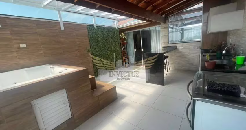 Cobertura sem condomínio com 3 quartos para comprar, 110m² - jardim do estádio, santo andré/sp.