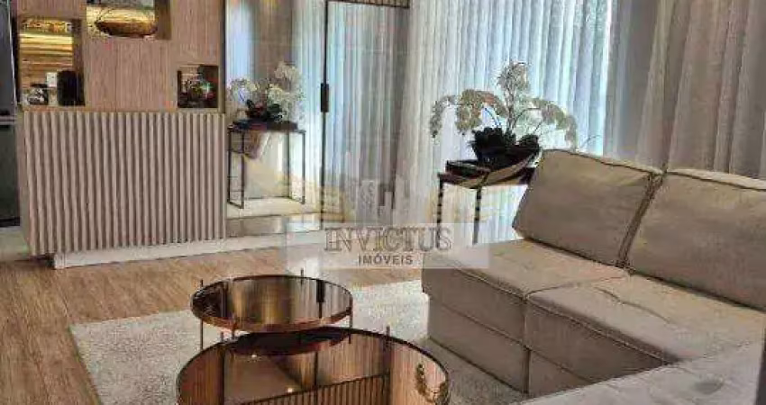 Apartamento com 2 quartos no cidade viva para comprar, 75m² - campestre, santo andré/sp.