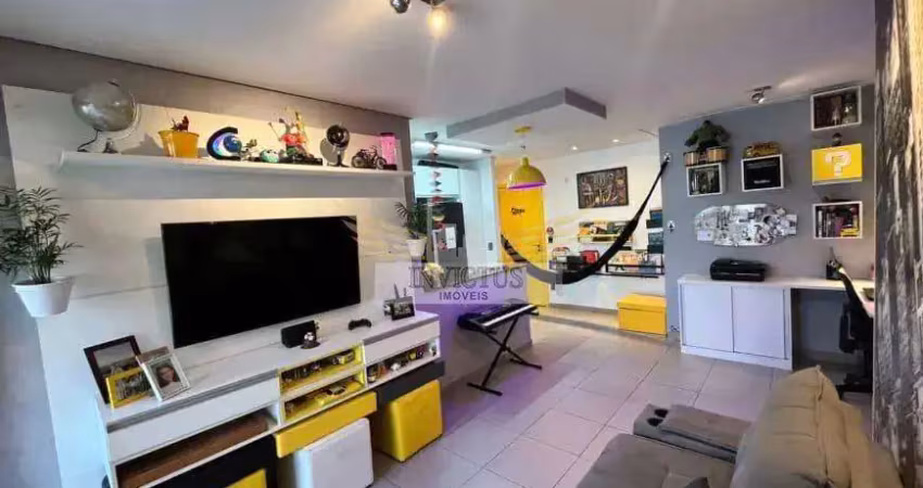 Apartamento mobiliado com 2 quartos no condomínio harmonia para alugar, 70m² - santa paula, santo andré/sp.