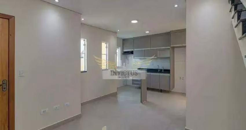 Sobrado com 2 quartos para alugar, 80m² - parque oratório, santo andré/sp.