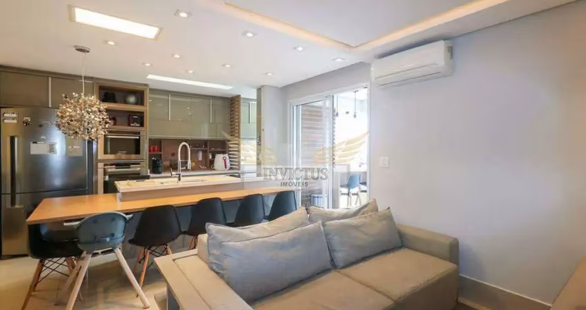 Apartamento mobiliado com 2 suítes para comprar, 72m² - santa paula, são caetano do sul/sp.