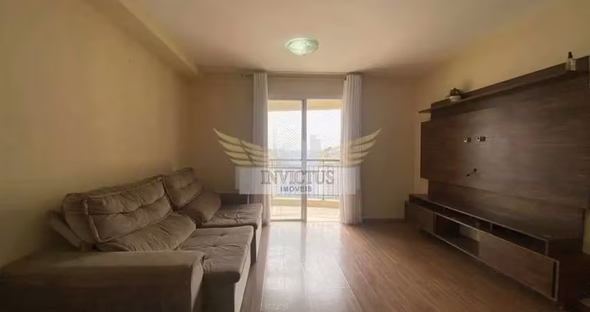Apartamento com 3 quartos no condomínio club house para alugar, 89m² - bairro jardim, santo andré/sp.