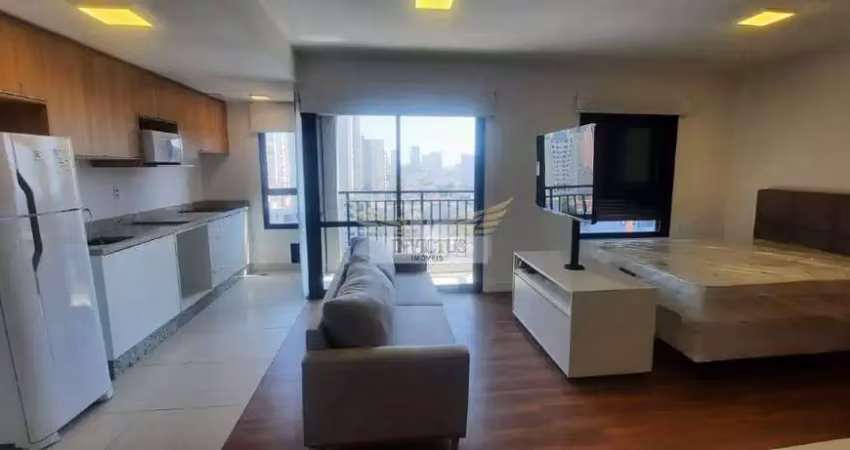 Apartamento mobiliado com 1 quarto no condomínio touchstudio para alugar, 43m² - bairro campestre, santo andré/sp.