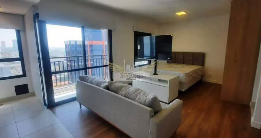 Apartamento mobiliado com 1 quarto no condomínio touchstudio para alugar, 43m² - bairro campestre, santo andré/sp.