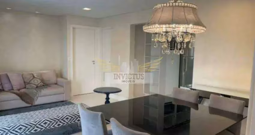 Apartamento com 3 quartos no condomínio jarina para alugar, 122m² - bairro jardim, santo andré/sp.
