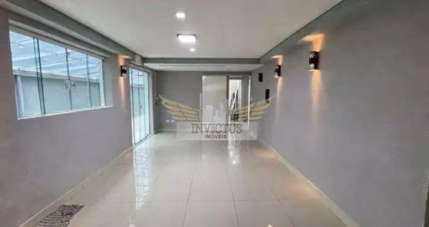 Sobrado com 3 quartos para alugar, 229m² - bairro jardim, santo andré/sp.