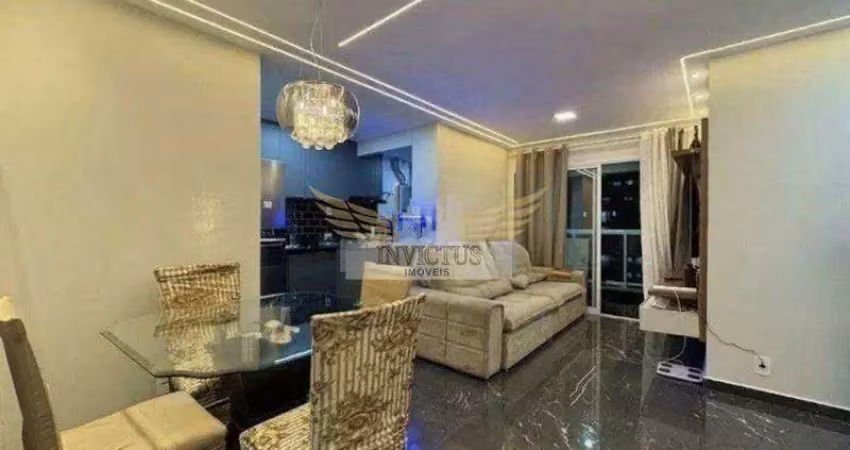 Apartamento com 2 quartos no condomínio di thiene verticale para alugar, 83m² - centro de são caetano do sul/sp.