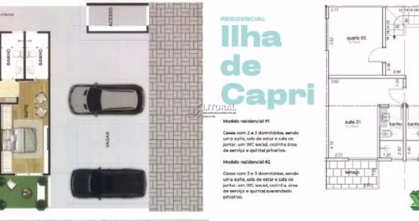 Casa com 2 quartos à venda no Jardim Las Palmas, Guarujá 