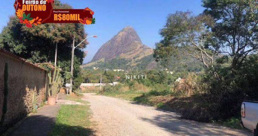 Terreno à venda, 1590 m² por R$ 80.000,00 - Chácaras de Inoã - Maricá/RJ