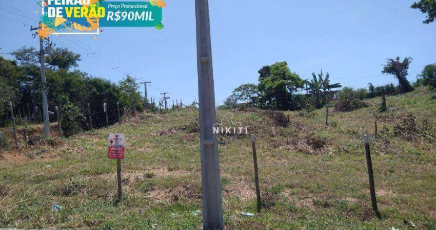 Terreno à venda, 518 m² por R$ 100.000,00 - Bambuí - Maricá/RJ