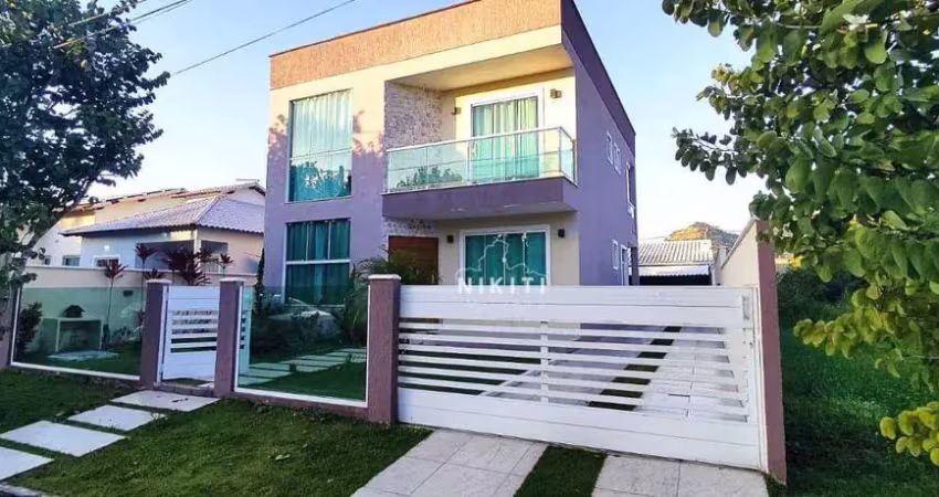 Casa com 4 dormitórios à venda, 225 m² por r$ 830.000,00 - bosque fundo - maricá/rj
