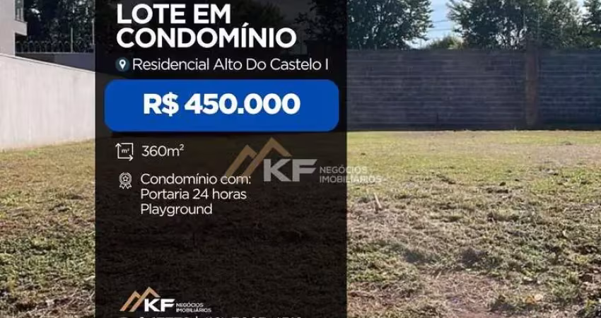 Terreno à venda em condomínio residencial alto do castelo 1- ribeirão preto/sp