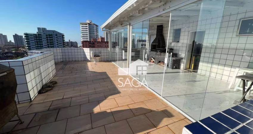 Cobertura com 3 dormitórios à venda, 199 m² por R$ 690.000,00 - Caiçara - Praia Grande/SP
