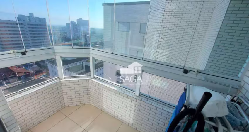 Apartamento com 2 dormitórios à venda, 54 m² por r$ 420.000,00 - vila guilhermina - praia grande/sp