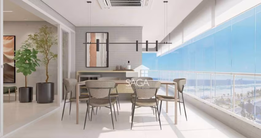 Apartamento com 3 dormitórios à venda, 145 m² por R$ 1.949.504,55 - Canto do Forte - Praia Grande/SP