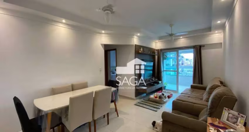 Apartamento com 2 dormitórios à venda, 87 m² por r$ 690.000,00 - boqueirão - praia grande/sp
