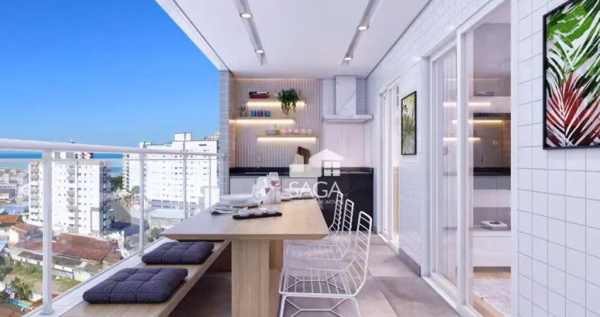 Apartamento com 2 dormitórios à venda, 76 m² por R$ 488.300,00 - Mirim - Praia Grande/SP