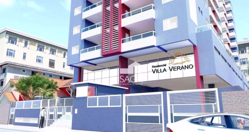 Apenas R$37.150,00 de Entrada! Apartamento com 2 dormitórios à venda, 66 m² por R$ 495.370 - Vila Guilhermina - Praia Grande/SP