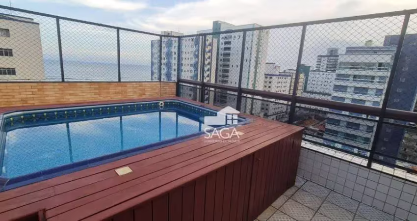 Cobertura com 3 dormitórios à venda, 136 m² por R$ 1.200.000,00 - Vila Guilhermina - Praia Grande/SP