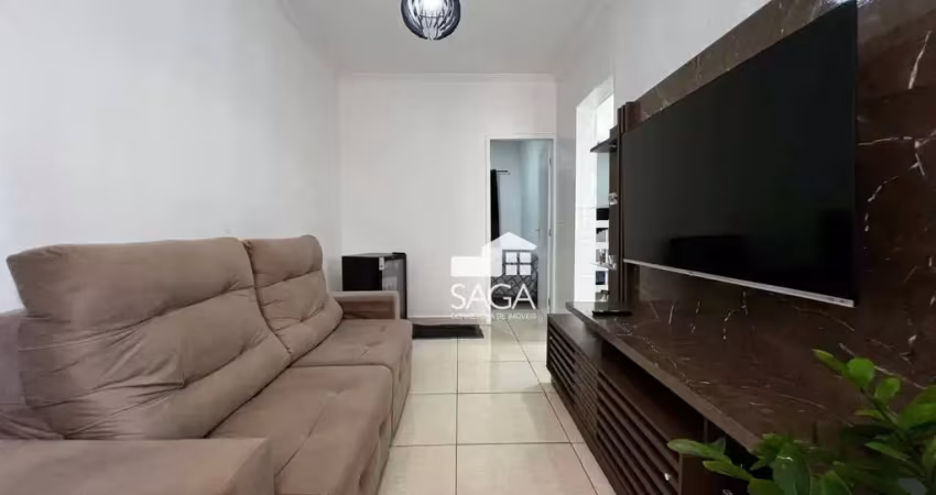Apartamento com 2 dormitórios à venda, 45 m² por r$ 320.000,00 - vila guilhermina - praia grande/sp