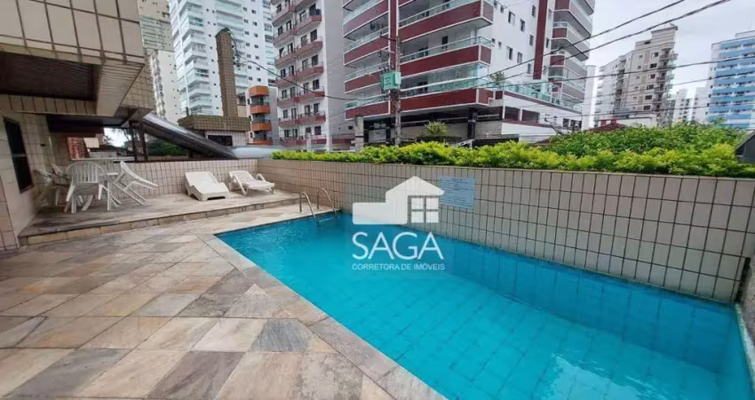 Apartamento com 2 dormitórios à venda, 80 m² por r$ 389.000,00 - vila assunção - praia grande/sp