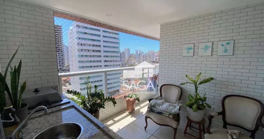 Apartamento com 1 dormitório à venda, 57 m² por r$ 370.000,00 - vila guilhermina - praia grande/sp