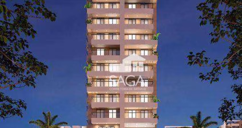 Apartamento com 3 dormitórios à venda, 99 m² por R$ 600.000,00 - Vila Guilhermina - Praia Grande/SP