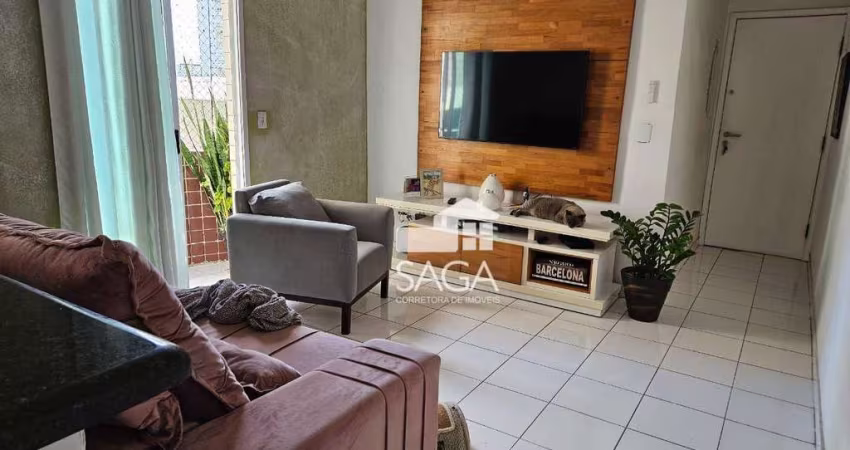 Apartamento com 1 dormitório à venda, 50 m² por R$ 265.000,00 - Vila Guilhermina - Praia Grande/SP